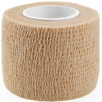 20 Pieces 5cm Self Adhesive Bandage Wrap Non-Woven, Sports Injury, Wrist, Ankle Sprains and Swelling-Beige,4.5m Long