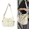 TYTOGE Large Capacity Hobo Crossbody Bag, Canvas Messenger Crossbody Bag Messenger Bags Travel Shoulder Bag with Multiple Pockets Casual Bags Shoulder Tote Bag for Women and Men view 1