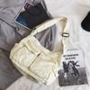 TYTOGE Large Capacity Hobo Crossbody Bag, Canvas Messenger Crossbody Bag Messenger Bags Travel Shoulder Bag with Multiple Pockets Casual Bags Shoulder Tote Bag for Women and Men view 3