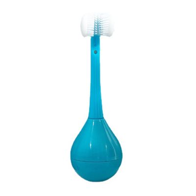 lamphle Baby Toothbrush Lovely Oral Care Tool Novelty Cute Tumbler Infant Toothbrush for Bathroom Blue