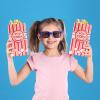 500 Pcs Paper Popcorn Bags Bulk 2 oz Large Flat Bottom Boxes Red and White Disposable Container Sleeve Movie Night Popcorn Bucket for Retro Movie Themed Party Carnival Supplies (Red and White) view 4