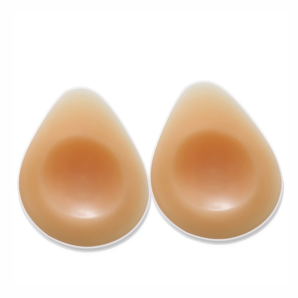 WSSZLH 1 Pair Cross Dressing Special Silicone Breast Prosthesis Realistic Water Drop Fake Breasts Fake Boobs Breast Inserts Men Disguised As Women Reverse String Props 300g