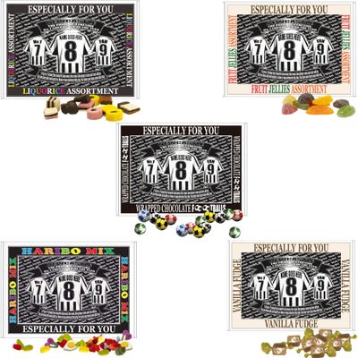 Newcastle Football Shirt Personalised Gift Boxed Sweets Variety