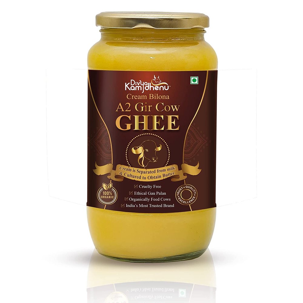 Divya Kamdhenu Cream Bilona A2 Gir Cow Ghee 500 ml