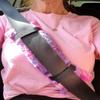 Fluffy 10 x 4 Faux Fur Car Seatbelt Pads - for Post Surgery, Pacemakers,Chemo/Stoma/Medical ports or just to stop that Ouch! C-Section, Hysterectomy (Luxe Sorbet Razzle Dazzle, 10" x 4"Approx) view 4