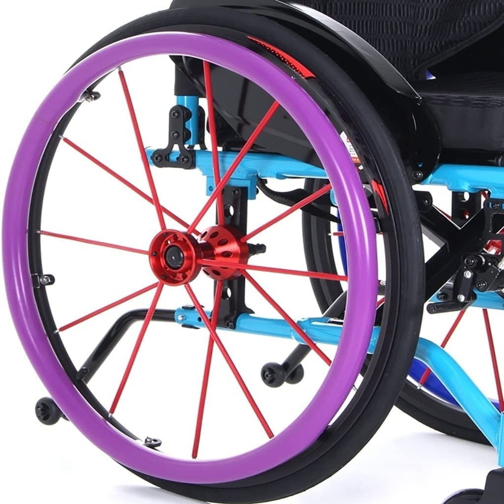 Wheelchair Push Rim Cover | 22/24 Inch Wheelchair Cover | Non-Slip Wheelchair Spoke Covers | Hand Rim Covers for Wheelchair, 1 Pair Wheelchair Rear Wheel Push Ring Protective Cover