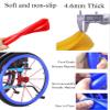 Wheelchair Push Rim Cover | 22/24 Inch Wheelchair Cover | Non-Slip Wheelchair Spoke Covers | Hand Rim Covers for Wheelchair, 1 Pair Wheelchair Rear Wheel Push Ring Protective Cover view 3