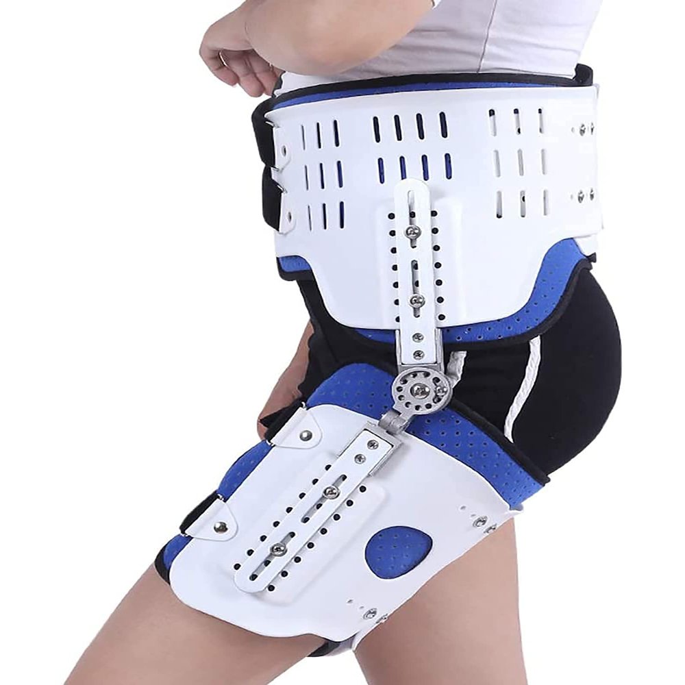 LARIAU Rticulated Hip Joint Abduction Fixation Bracket Adjustable Hip Orthosis Stabiliser Hip Support Brace Corrector for Sciatic Nerve Pain Relief,Left