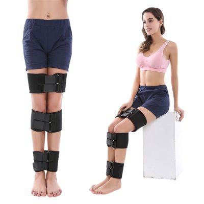 LARIAU O/X Leg Type Correction Belt- 3 Pack Adjustable Legs Posture Corrector Belt Knock Knees Shape Straightening Band Bandage for Child Adult (Color : Black M)