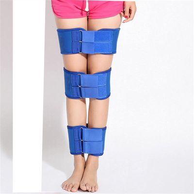 LARIAU Adjustable O/X Leg Correction Belt Posture Corrector Legs Knee Straightening Correction Band Posture Corrector Beauty Leg Band Belt (Color : Blue, Size : M)