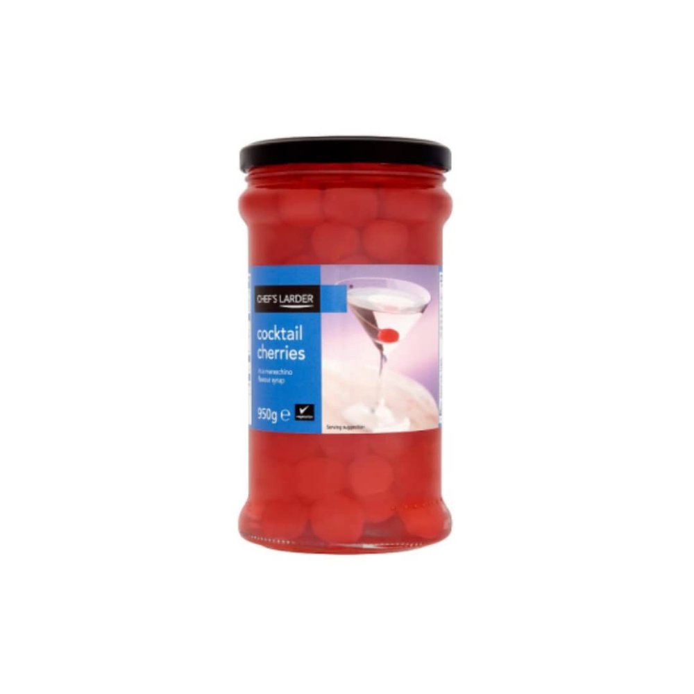 Chef's Larder Cocktail Cherries in a Maraschino Flavour Syrup 950g x 6 Cases