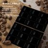 Joyfulmap Coffee Syrup Labels for Caramel,Vanilla,Mocha Classic Bottles, Minimalist bar Espresso Bean, Chocolate, Mint Pre-Printed Stickers, Flushable Waterproof and Oil-Proof(Black) view 3