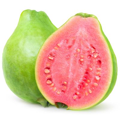 Brazilian Guava 4 Units x 5 Pack | Fresh Tropical Guavas with Sweet Pink Flesh | Ideal for Snacking, Smoothies, Juices & Desserts