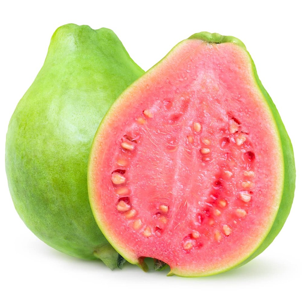 Brazilian Guava 4 Units x 5 Pack | Fresh Tropical Guavas with Sweet Pink Flesh | Ideal for Snacking, Smoothies, Juices & Desserts