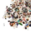 0.88lb/400g Small Natural Irregular Shaped Crystal Quartz Rock Tumbled Chips Crushed Stone Healing Reiki Crystal Gemstones for Garden Vases Plants Decoration (Multi) view 3