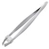 Evarbuild Silver Tone Slanted Flat Tip Metal Hair Eyebrow Tweezer Cosmetic for Lady view 4