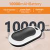 IPZDF Hand Warmers Rechargeable,10000mAh Power Bank Portable, 3 Levels Heating Electric Hand Warmer Electronic Pocket Heater Winter Warm Gift For Girl Women (Classic style), Black view 3