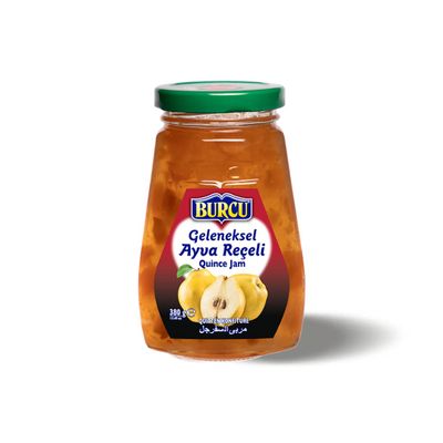 Burcu Quince Jam 380g x 10 Pack | Burcu Ayva Reeli | Traditional, Aromatic & Fruity Spread for Breakfast & Desserts