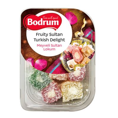 Bodrum Fruity Sultan Turkish Delight 200gr x 10 pack