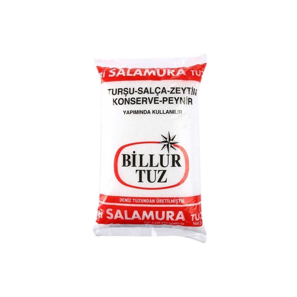 Billur Salamura Salt | 3kg x 2 Pack (6kg Total) | Ideal for Pickles, Fermentation, Curing & Traditional Recipes | Additive-Free, Fine Grain Turkish Salt
