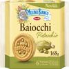 6X Mulino Bianco Baiocchi Pistachio Biscuits, Pistachio Pastry Ideal for Breakfast or Snack, Palm Oil Free, 6 Servings of 3 Biscuits view 1