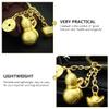 Veemoon Gourd Organ Keychain Auspicious Charm Decorative Pendant Ingot Coin Keyring for Daily Use Auspicious Adornment view 3