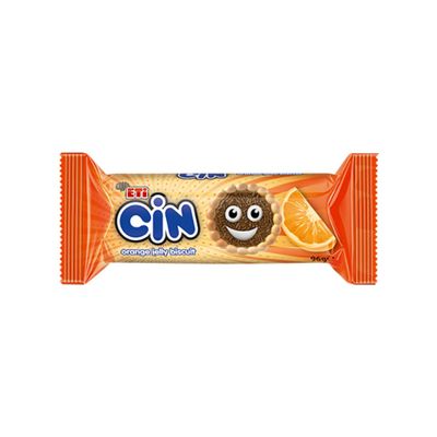 Eti CIN Orange Bite Size 96g x 25 Pack  Mini Soft Biscuit Cakes with Zesty Orange Flavour  Individually Wrapped Turkish Snacks for Lunchboxes, Office & On-the-Go