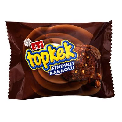 Eti Topkek with Cocoa x 15 Pack  Soft Turkish Cocoa Sponge Cakes, Individually Wrapped Snack Cakes for Kids & Adults