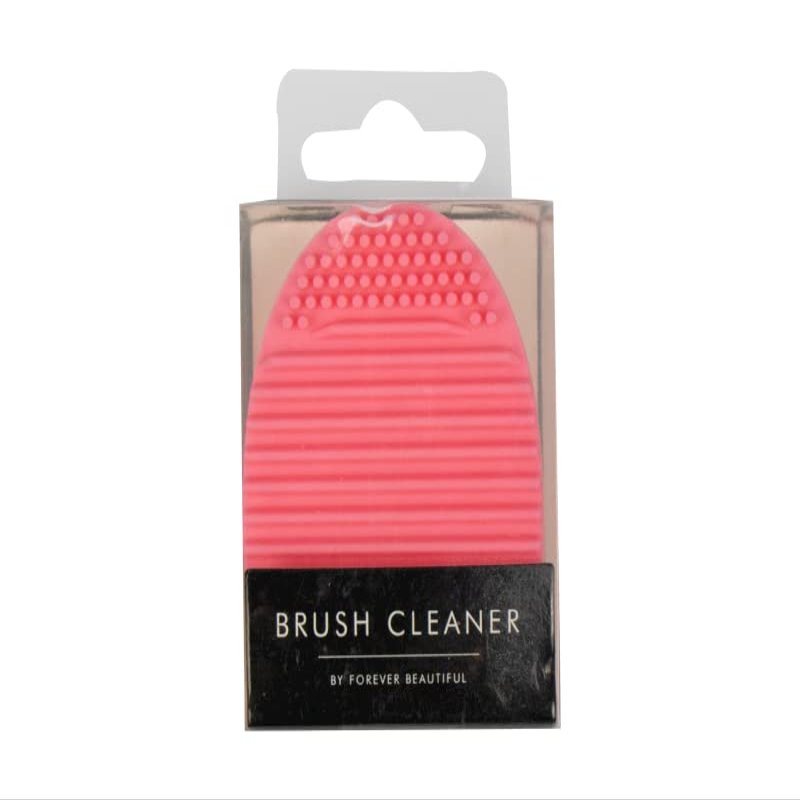 Pink Silicone Brush Cleaner, 1 Piece - Simple & Effective, Ergonomic Design, Ideal Cleaning Tool for All Types of Makeup Brushes