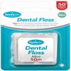 White Waxed Nylon Dental Floss, 1 Pack (50 metre) - Mint Flavored, Effective Plaque and Food Debris Removal view 1