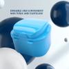 Melitt Denture Case, Denture Cup with Strainer, Denture Bath Box Teeth Storage Box with Basket Net Container Holder for Travel view 3