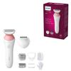 PHILIPS Lady Shaver Series 6000 Wireless Razor with 6 Accessories Body Exfoliating Glove Bikini Zone Trimmer (Model BRL146/00), White/Pink view 1