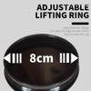 EdirFtra 1L Stainless Steel Protein Shaker Bottle with Stirring Ball Durable Fitness Motion Kettle Leak-proof Double Scale Water Bottle. view 4
