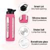 Asbirg Glass Protein Shaker Bottle 700ml  Leakproof & BPA-Free  Borosilicate Glass Gym Shaker with Spiral Mixing Ball for Smooth Protein Shakes, Smoothies, Meal Replacement & Fitness - Pink view 2