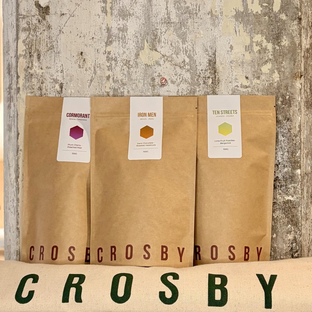 Crosby Coffee Roasters Blend Sample Box, 100% Arabica Speciality Coffee - Freshly Roasted, Whole Bean, Medium Roast 3x100g