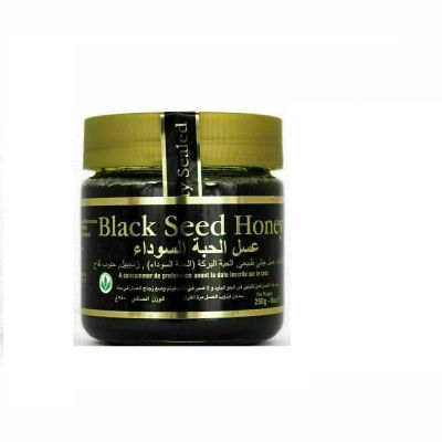 Mr. Gadget's Solutions Black Seed Honey,Pure Mountain Honey with Black Pollen Seed Nigella Sativa (1 x 250g)