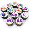Happy Birthday Cupcakes | 12 Freshly Baked Birthday Cupcakes Delivered to Your Door | Delicious Vanilla Sponge Cake with Buttercream | Perfect for Birthdays