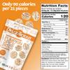 Drizzilicious Mini Flavored Rice Cakes - Rice Crisps, Healthy Snack for Adults and Kids, Vegan, Gluten Free Snack, Only 90 Calories Per 21 Pieces - Pumpkin Spice - 4 oz (Pack of 2) view 2