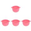 Beaupretty 4pcs Silicone Wax Melting Bowl Removable Silicone Pot for Hair Removal Waxing Wax Pots for Home Salon Use view 1