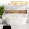 Blue Canyon Digital LED Display Bathroom Scales| Measure Body, Luggage Weight| Maintain Fitness| kg/lb Unit Conversion| 180kg Max Capacity| High-Precision Sensors| Accurate Bathroom Scale (Black) view 4
