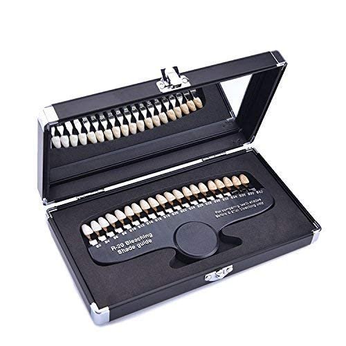 3D 20 Colors Teeth Whitening Shade Guide Tooth Bleaching Shadeguide Set Teeth Shade Guide
