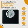 Blue Canyon Mechanical Large Dial Bathroom Scales| Measure Body, Luggage Weight| Maintain Fitness| kg/lb Unit Readings| 140kg Max Capacity| High-Precision Mechanics| Accurate Bathroom Scale (Black) view 2