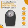 Blue Canyon Doctor Style Bathroom Scales| Measure Body, Luggage Weight| Maintain Fitness| kg/lb Unit Readings| 130kg Max Capacity| High-Precision Mechanics| Accurate Bathroom Scale (Black) view 2