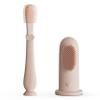Moonkie Baby Finger Toothbrush Tongue Oral Cleaner Kit for 3 Months +, 2 Pcs (Blush) view 1