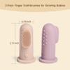 Moonkie Baby Toothbrush Finger Toothbrush Oral Cleaner Kit for 3 Months +, 2 Pcs (Blush/Pale Mauve) view 2