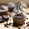 Letter R Wedding Cupcake Toppers Monogram Initial Last Name Brown Wood For Wedding Engagement Cake Decorations Country Reusable Branches Leaf Personalized Any 26Letters Wedding Gifts 24PCS view 3