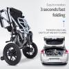 JIONET Folding Carry Electric Wheelchairs,with Mobile Footrest and Joystick Mobility Scooter Eabs Intelligent Brake System Dual Control Electric Power Wheelchair (Color : Green) view 3