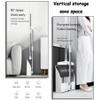 ACGrade Broom and dustpan, Broom and dustpan set, Upright stand broom, Broom and dustpan set for home, for indoor lobby office kitchen cleaning, White, 25*28*96cm view 2