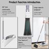 ACGrade Broom and dustpan, Broom and dustpan set, Upright stand broom, Broom and dustpan set for home, for indoor lobby office kitchen cleaning, White, 25*28*96cm view 3