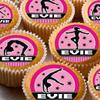 24 edible PRE CUT personalised pink gymnast gymnastics style kids childrens party decorations Wafer Paper Cupcake Fairy Cake Toppers view 1
